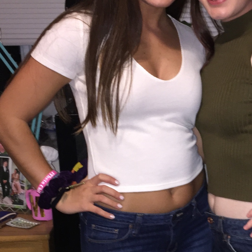 White v neck